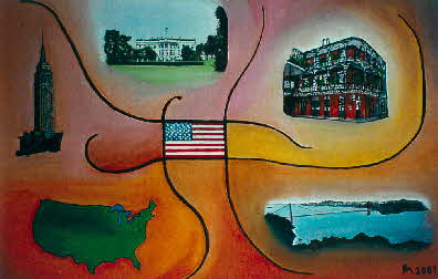 USA - l auf Leinwand - 2001 - 60 x 40 cm - 700 €