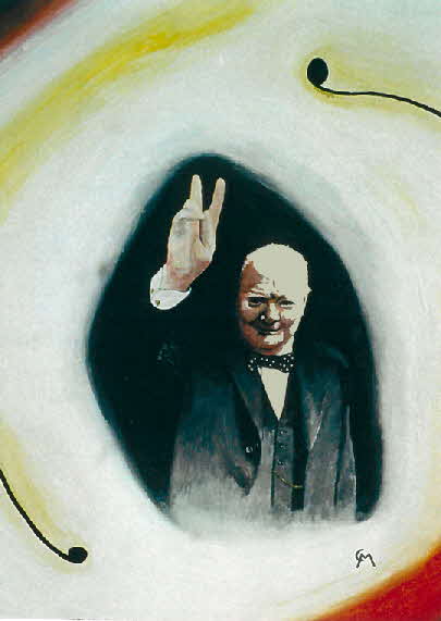 Churchill, Victory - l auf Leinwand - 1983 - 40 x 50 cm - 700 €