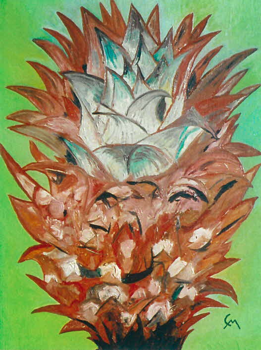 Pflanze - l auf Leinwand - 1966 - 40 x 50 cm - 800 €